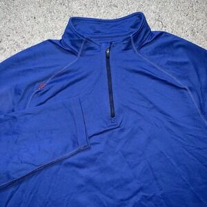 Rhone Shirt Mens XL Blue Quarter Zip Pullover Athletic Performance Running